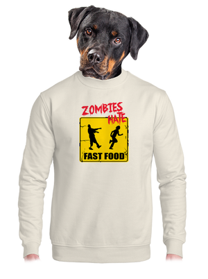 unisex mikina bez kapucne