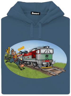 Šotúš na love dámska mikina klokanka Denim