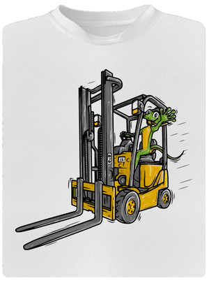 Ještěrka pánske športové tričko White