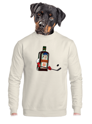 Jágrmeister unisex mikina bez kapucne Off White