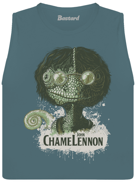 ChameLennon dámske tielko voľné Heather Deep Teal