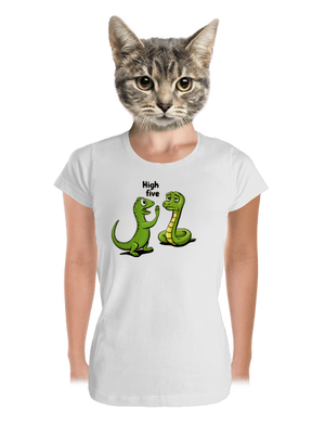 High Five dámske tričko prémium White