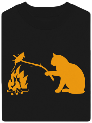 Mačka a myš unisex mikina bez kapucne Black