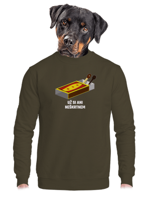 unisex mikina bez kapucne