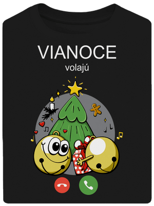 Vianoce volajú unisex tričko oversized Black