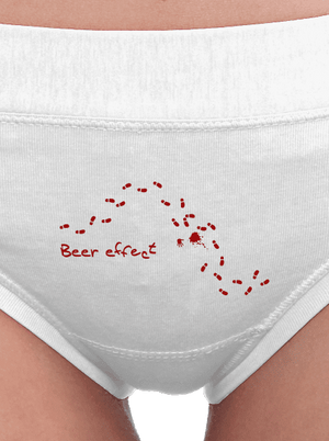 Beer effect! dámske nohavičky White