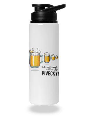 Pivečka flaša na vodu White