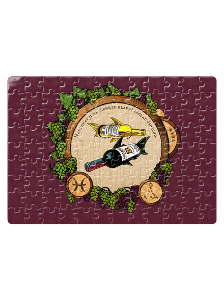 Vínny horoskop: Ryba puzzle White