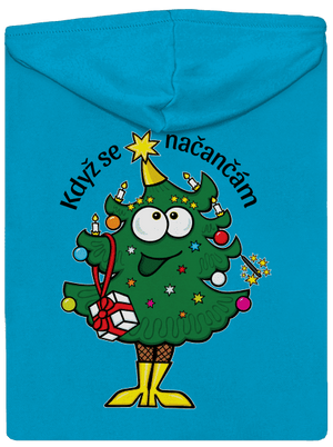 Když se načančám dámska mikina na zips Blue Atol