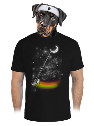 Unicorn Universe pánske športové tričko Black