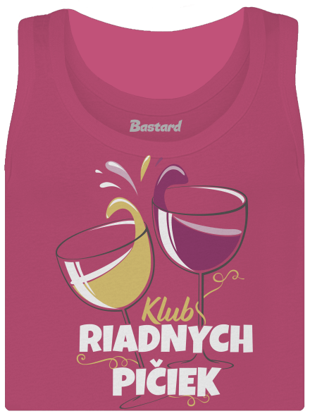 Klub riadnych pičiek dámske tielko klasické Magenta