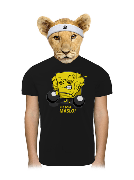 Nie som maslo detské športové tričko Black