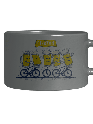 Pivotón hrnček makronka Grey Macaron