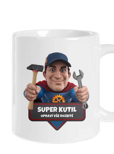 Super otec klasický hrnček White