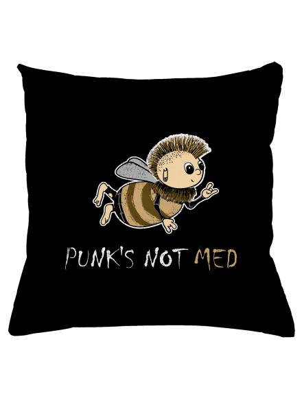 Punks Not Med vankúš Black