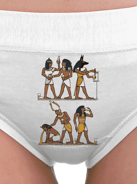 Egyptská párty dámske nohavičky White