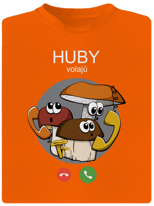Huby volajú detské športové tričko Neon Orange