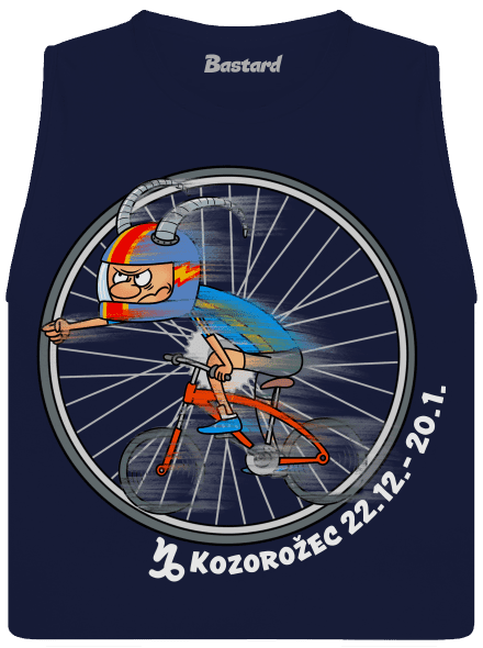 Cyklistický horoskop: Kozorožec dámske tielko voľné Navy