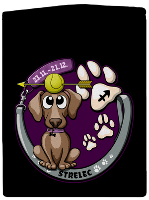 Psí horoskop: Strelec dámska mikina na zips Black