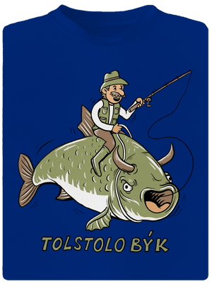 Tolstolobýk pánske športové tričko Royal Blue Mal