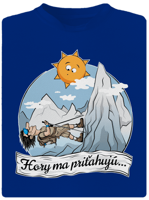Hory ma priťahujú pánske športové tričko Royal Blue Mal