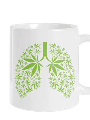 Ganja pľúca klasický hrnček White
