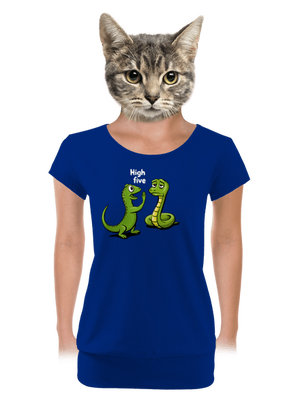 High Five dámske tričko s lemom Royal Blue Mal