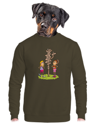 unisex mikina bez kapucne