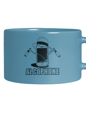 Al Cophone hrnček makronka Blue Macaron