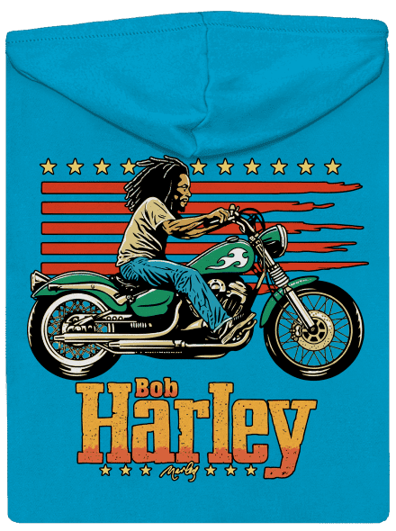 Bob Harley dámska mikina na zips Blue Atol