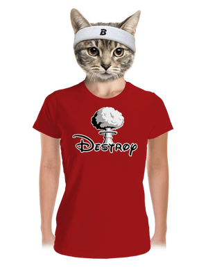 Destroy dámske športové tričko Red Mal