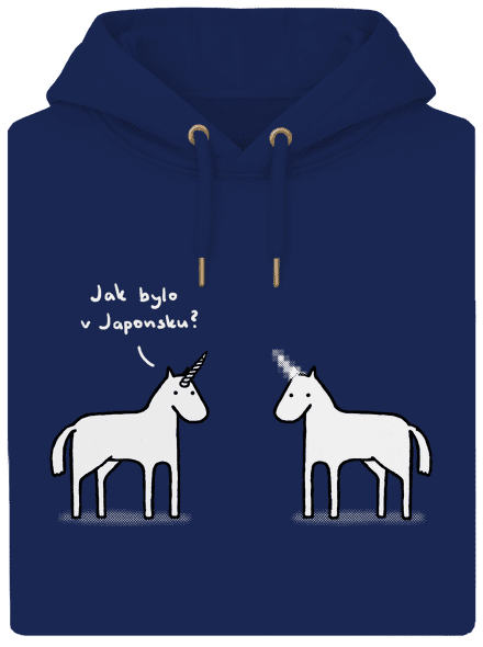 Pornorožec unisex mikina premium Navy