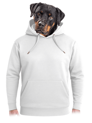 Bez potlače unisex mikina premium Snowwhite