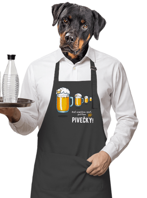 Pivečka zástera Dark Grey