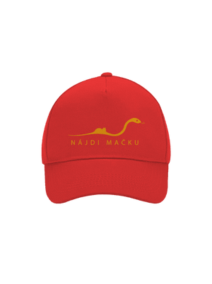 Nájdi mačku šiltovka baseballka Classic Red