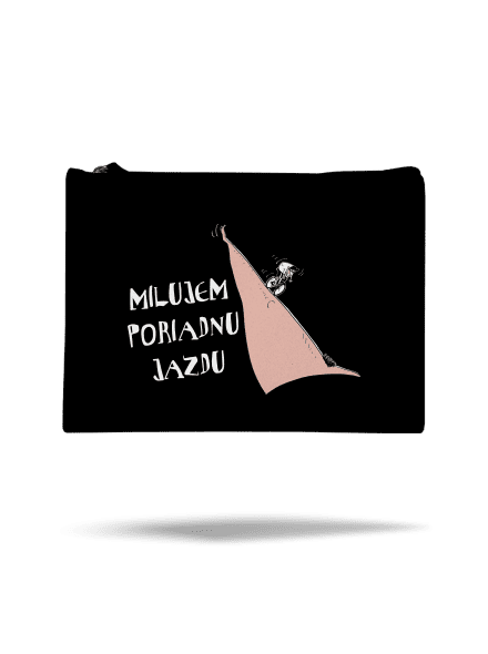 Milujem jazdu taštička Black