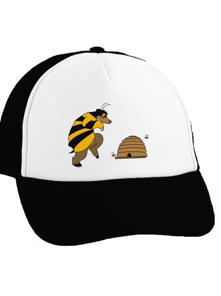 Pán včielka šiltovka truckerka Black cap
