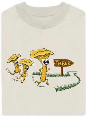 Beží líšky k táboru unisex mikina bez kapucne Off White