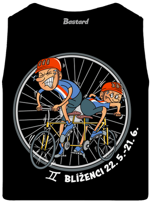 Cyklistický horoskop: Blíženci pánske tielko Black