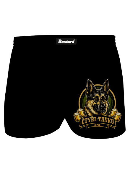 Čtyři z tanku a pes pánske trenky Black