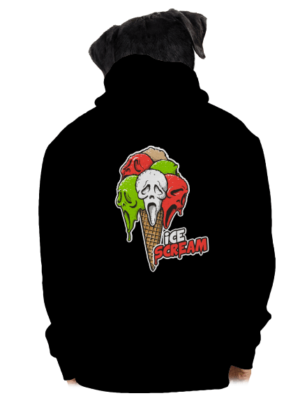 Ice Scream pánska mikina na zips Black