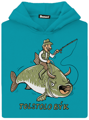 Tolstolobýk detská mikina klokanka Hawaiian Blue