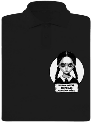 Nie som smutná pánska polokošeľa Black