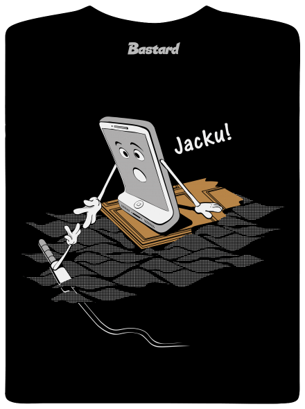 Jacku pánske tričko Black