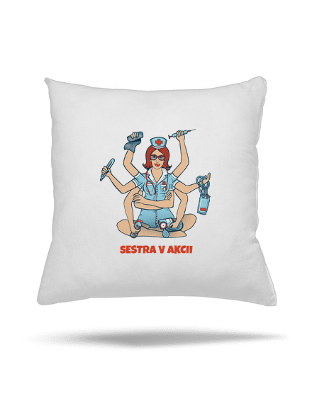 Sestra v akcii vankúš White