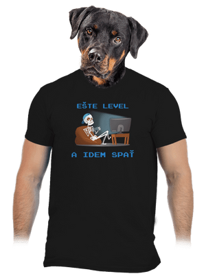 Ešte level pánske tričko Black
