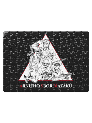Arnieho sbor mazáků puzzle White