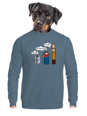 unisex mikina bez kapucne