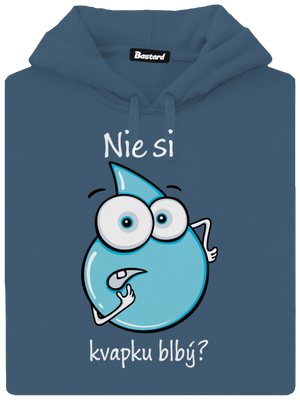 Nie si kvapku blbý dámska mikina klokanka Denim