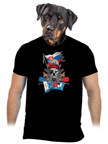 Ahoj pánske tričko Black